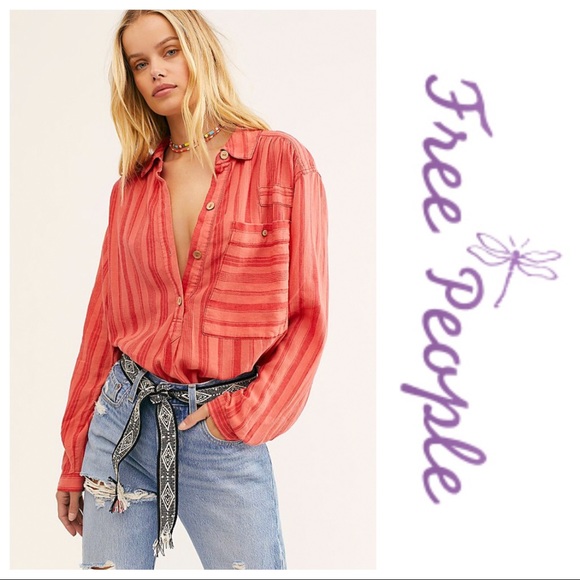 Free People Tops - NWT We The Free Summer Breeze Stripe Pullover